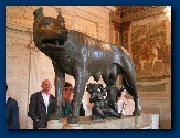 de wolvin met Romulus en Remus�